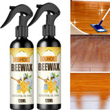 Natural Micro-Molecularized Beeswax Spray, Furniture Polish and Cleaner for Wood (Pack of 2)